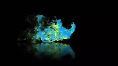 彩色烟雾粒子开场片头logo演绎视频的预览图